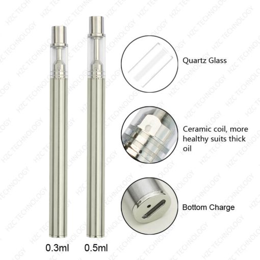 disposable dab pen stainless steel color with USB port