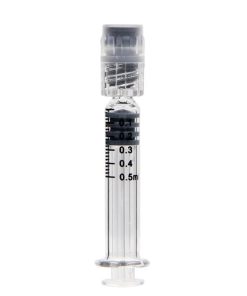 0.5ml glass syringe with luer lock for oil front show