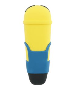 Minions Silicone pipe with glass bowl back show