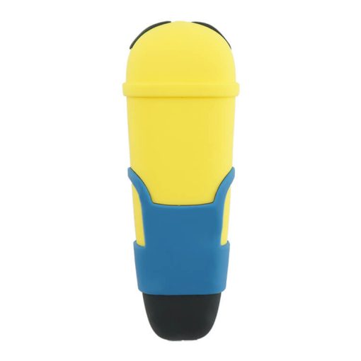 Minions Silicone pipe with glass bowl back show