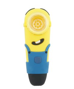 Minions Silicone pipe with glass bowl bulk wholesale