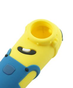 Minions Silicone pipe with glass bowl live show