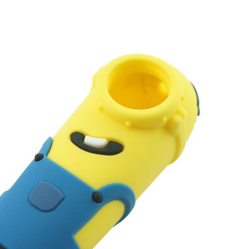Minions Silicone pipe with glass bowl live show