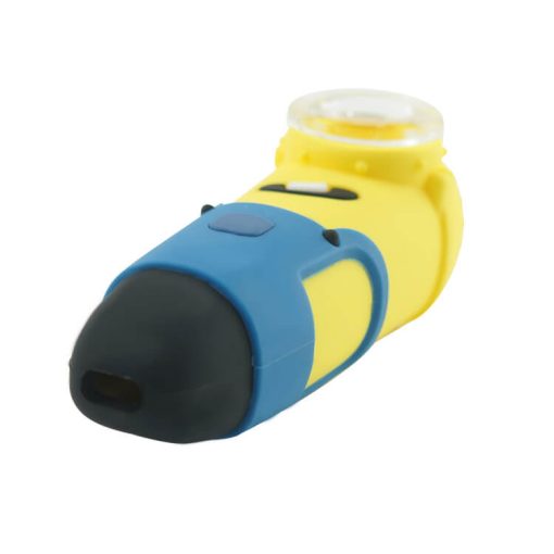 Minions Silicone pipe with glass bowl side show