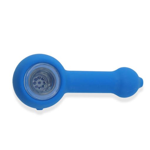 Silicone Hand pipe with glass bowl
