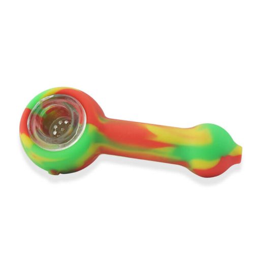 Silicone Hand pipe with glass bowl bulk wholesale