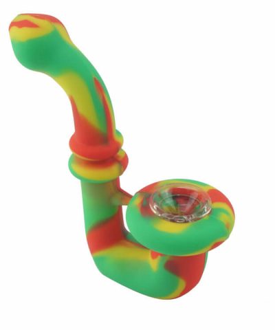 Small silicone bong with glass bowl Bulk wholesale