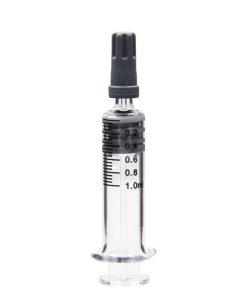 Standard 1ml glass syringe luer lock for distillate front