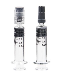 Standard 1ml glass syringe luer lock for distillate show detail