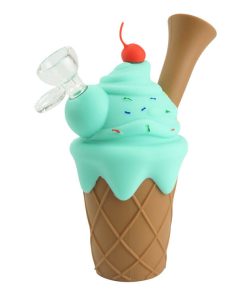 silicone ice cream pipe light blue color