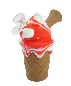 silicone ice cream pipe red color