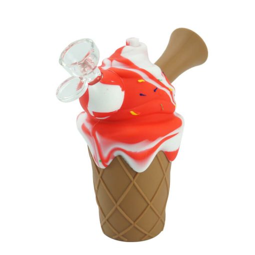 silicone ice cream pipe red color