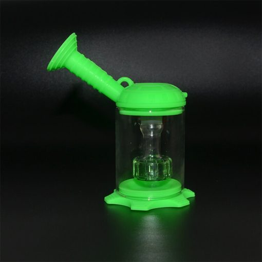 silicone travel bong green color