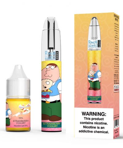 R&M Dazzle 5000 Puffs Disposable Vape Device Strawberry Yogurt Bulk Wholesale