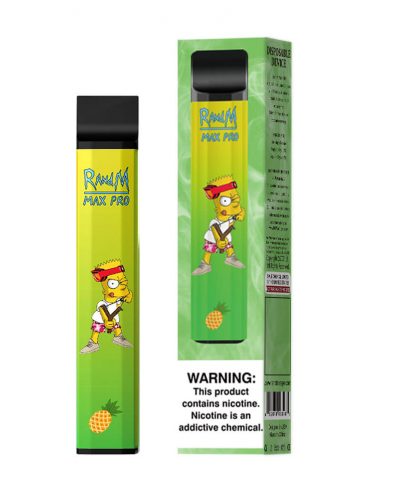 RandM Max Pro 3600 Puffs Disposable Vape Device Pinapple Ice Bulk Wholesale