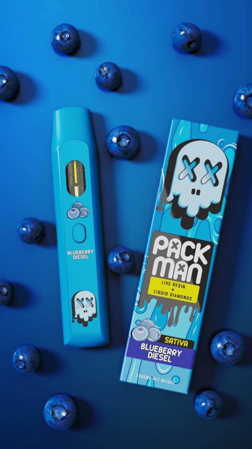 Packman 2 gram tank carts disposable vape pen with package bulk wholesale blueberry Diesel