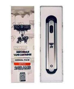 Packwoods-X-Runtz-2-gram-carts-Disposable-Vape-pen-bulk-wholesale-Animal-Face