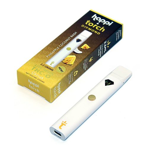 Torch diamonds 2 gram disposable vape pen and packaging THC-O oil