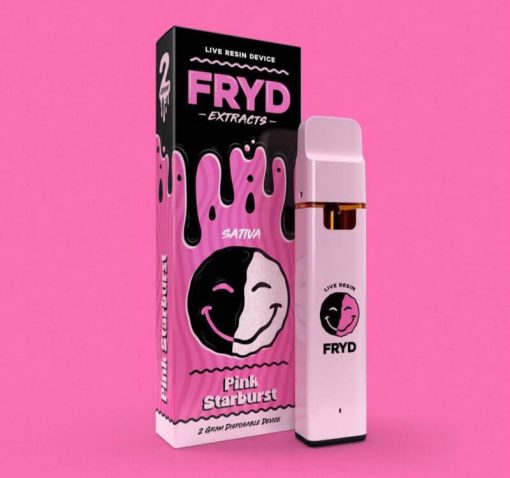 FRYD-2-gram-capacity-disposable-vape-pen-with-pacakge-Pink-Starburst-Strains-bulk-wholesale