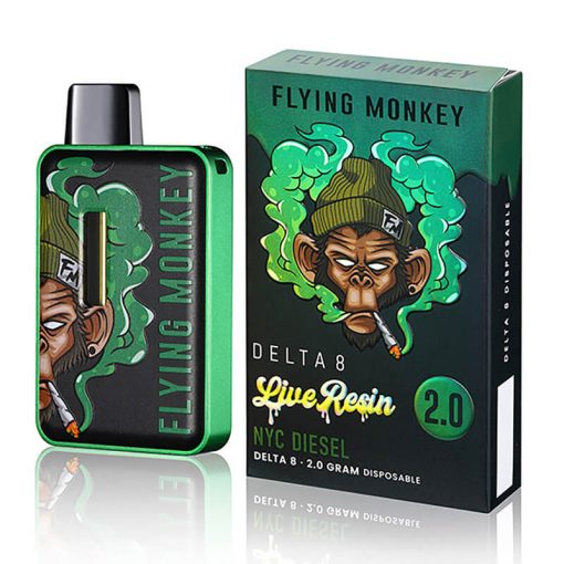 Flying-Monkey-Live-Resin-D8-Disposable-Vape-NYC-Diesel-2Gram