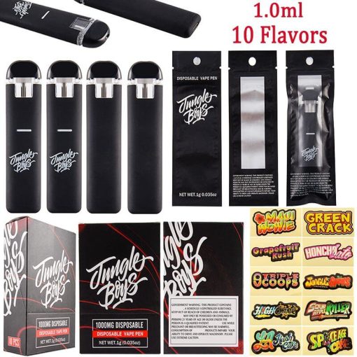 Jungle boy 1 gram disposable vape pen empty device with package bulk wholesale